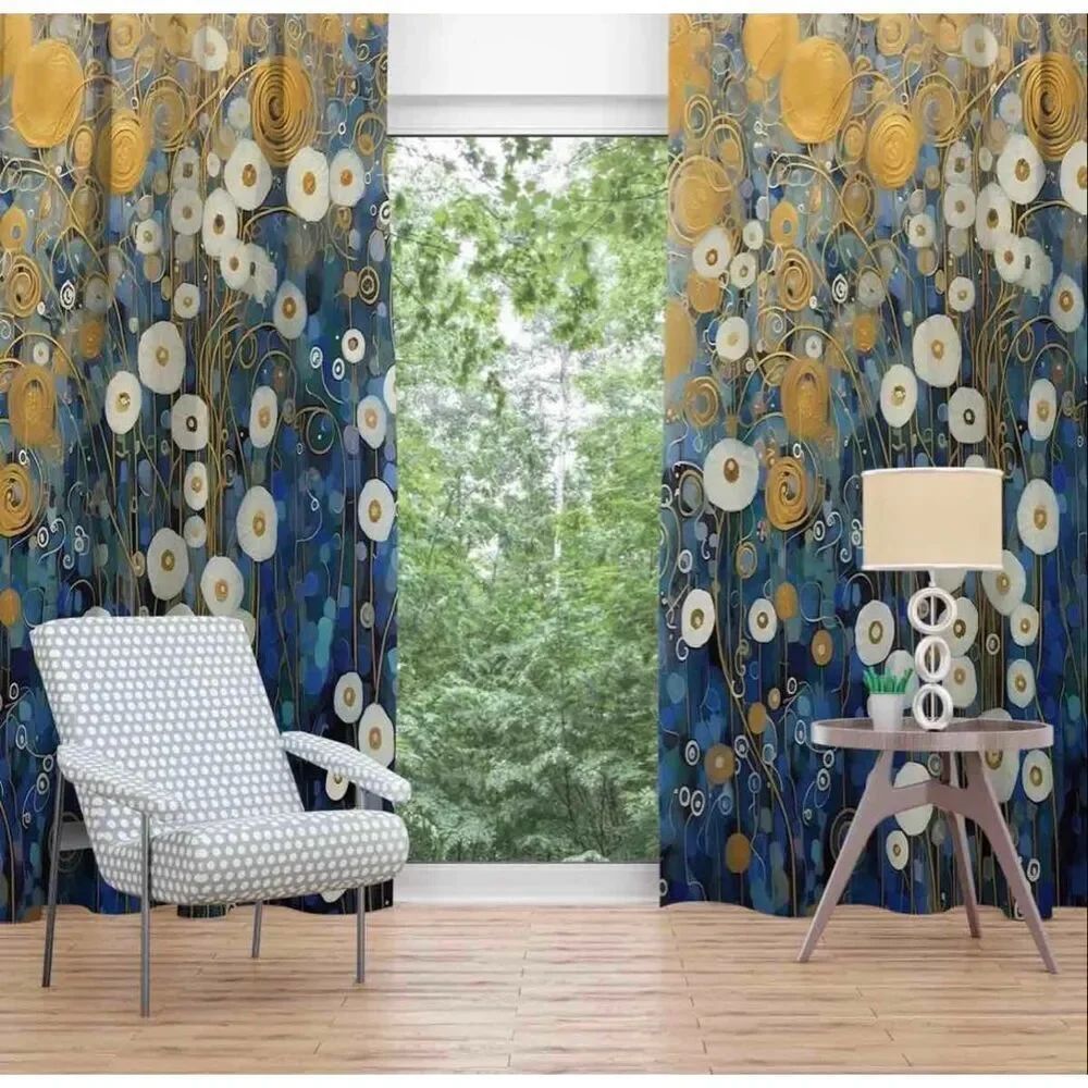 Ahraya Polyester Room Darkening Curtain 1 panel